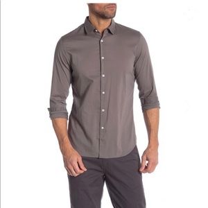 Onia slim fit men shirt anchor gre New